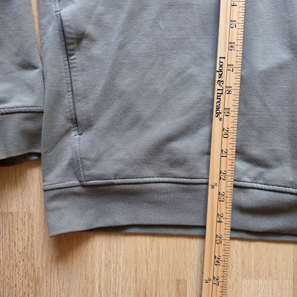 Lululemon City Sweat Pullover Hoodie Mens Medium Sage Green Stretch - Picture 5 of 14